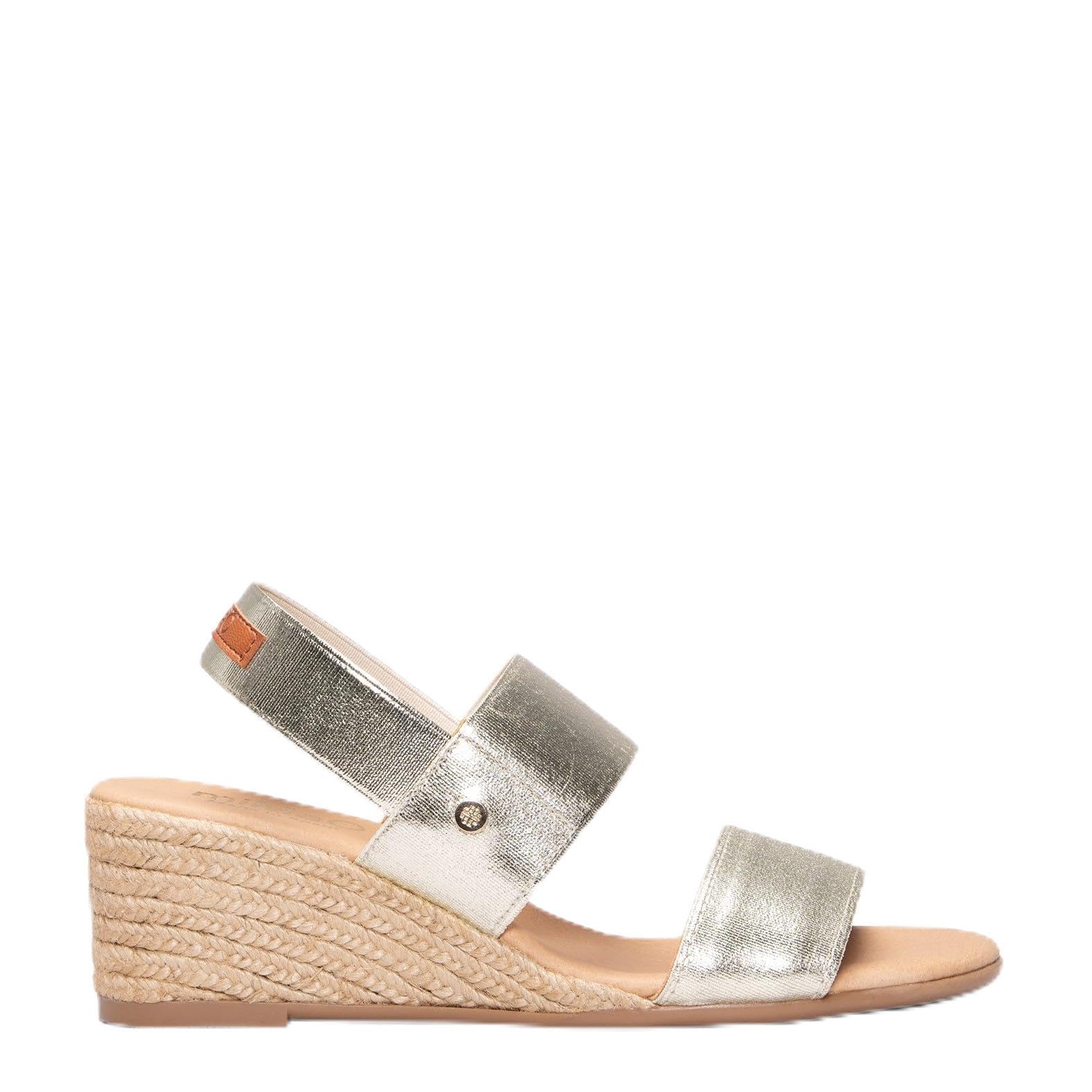 MiMaO. Slingback de tacón de cuña tipo Alpargatas. Fabricado en España