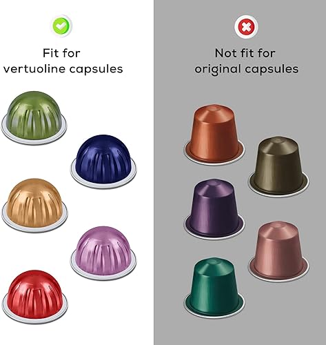 Miniatura 2 de RECAPS tapas de aluminio para reutilizar cápsulas de café compatibles con Nespresso VertuoLine 200 piezas de 2.441in