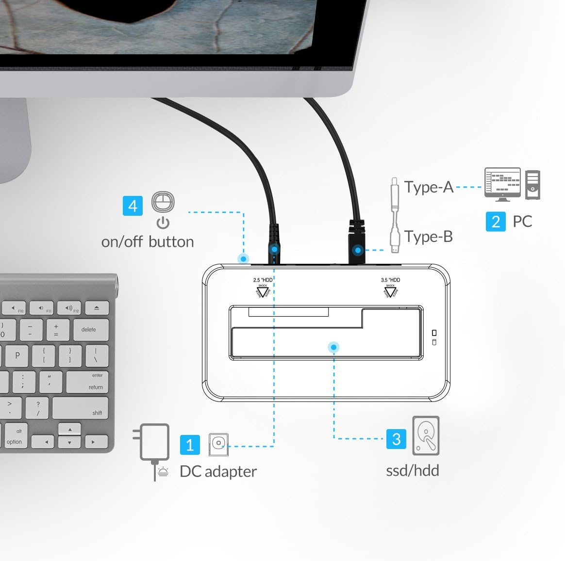 ORICO 6619US3 Connection Diagram