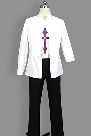 YuanCos Black Long Coat Uniform Cosplay Costume
