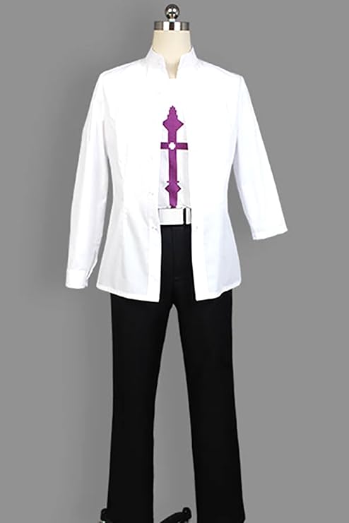 YuanCos Black Long Coat Uniform Cosplay Costume