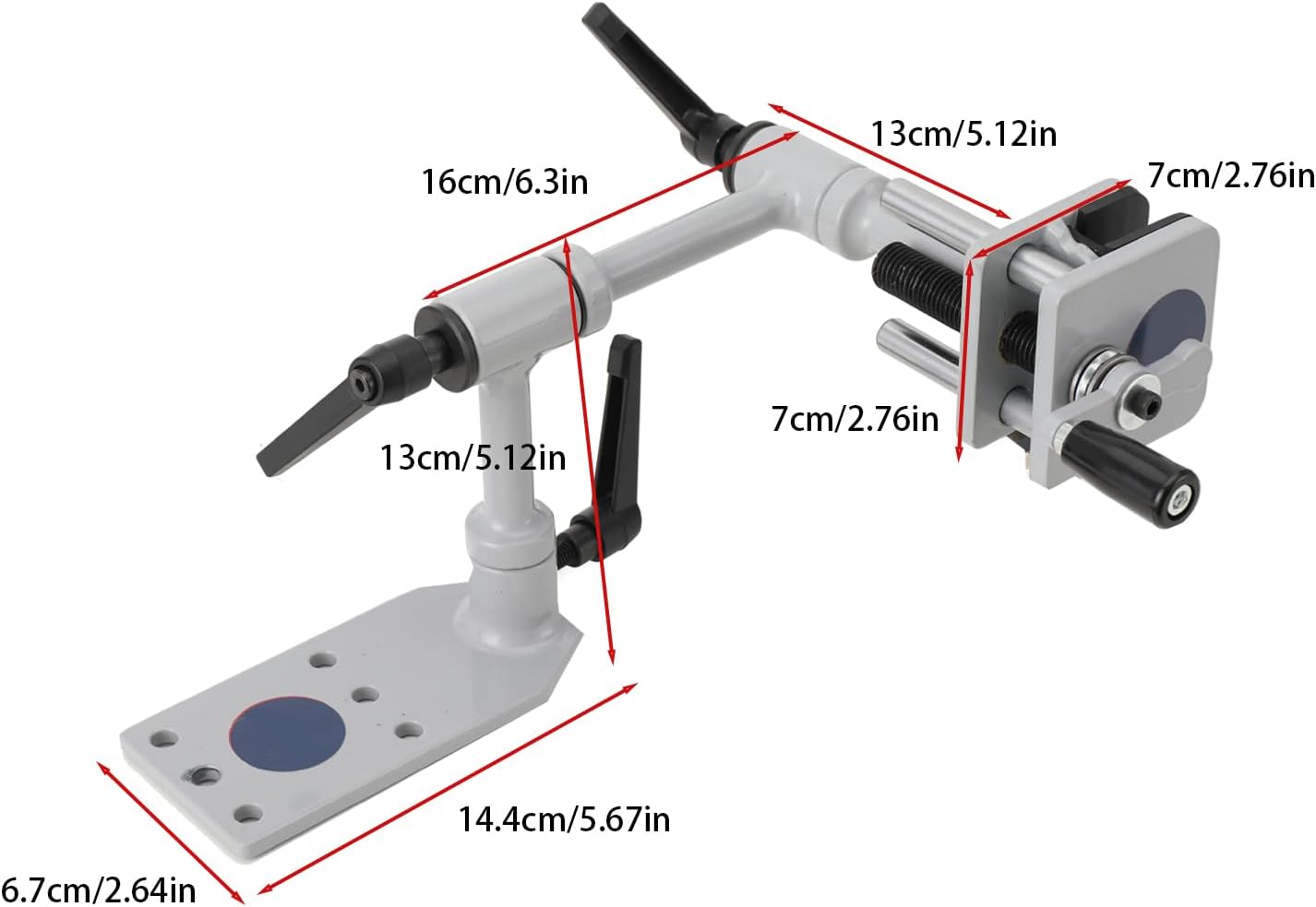 Universal Bow Vise 360° Adjustable Archery Mount Tool for Archery Compound Bow Mounting Vise with Level Tuning Kit Maintenance Accessories