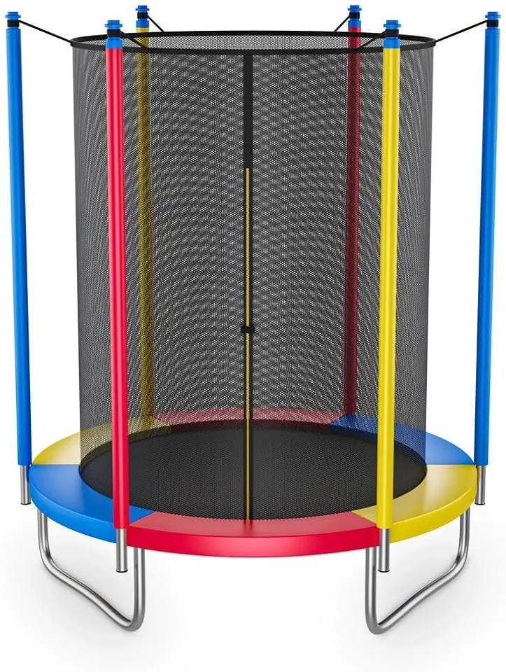 Cama Elástica Infantil Com Rede De Segurança - Segura Para Crianças, Ideal Para Casa E Jardim