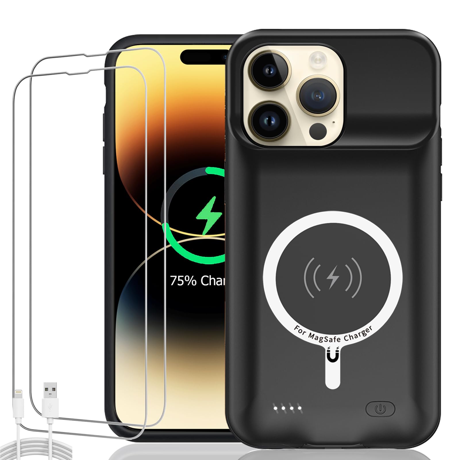 Amazon.com: Battery Case for iPhone 14 Pro Max, Upgraded 10800mAh