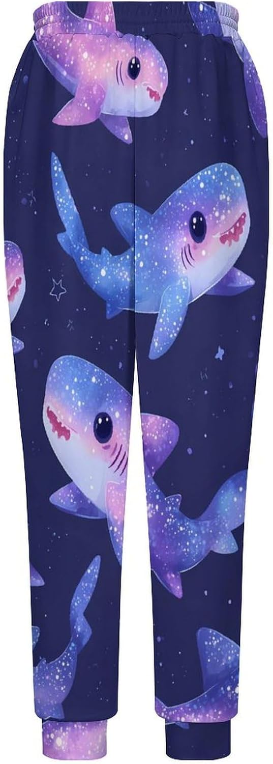 Galaxy Swim Shark Men Pants Lightweight Sweatpants Joggers Pant 4XL
