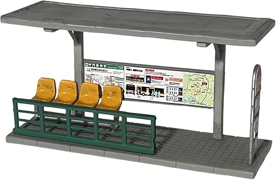 Bus Stop Model 1/64 Scale Diorama Architecture Scene Miniature Building Resin DIY Crafts Suitable for Gift Giving Home Decor Collecting DIY Projects