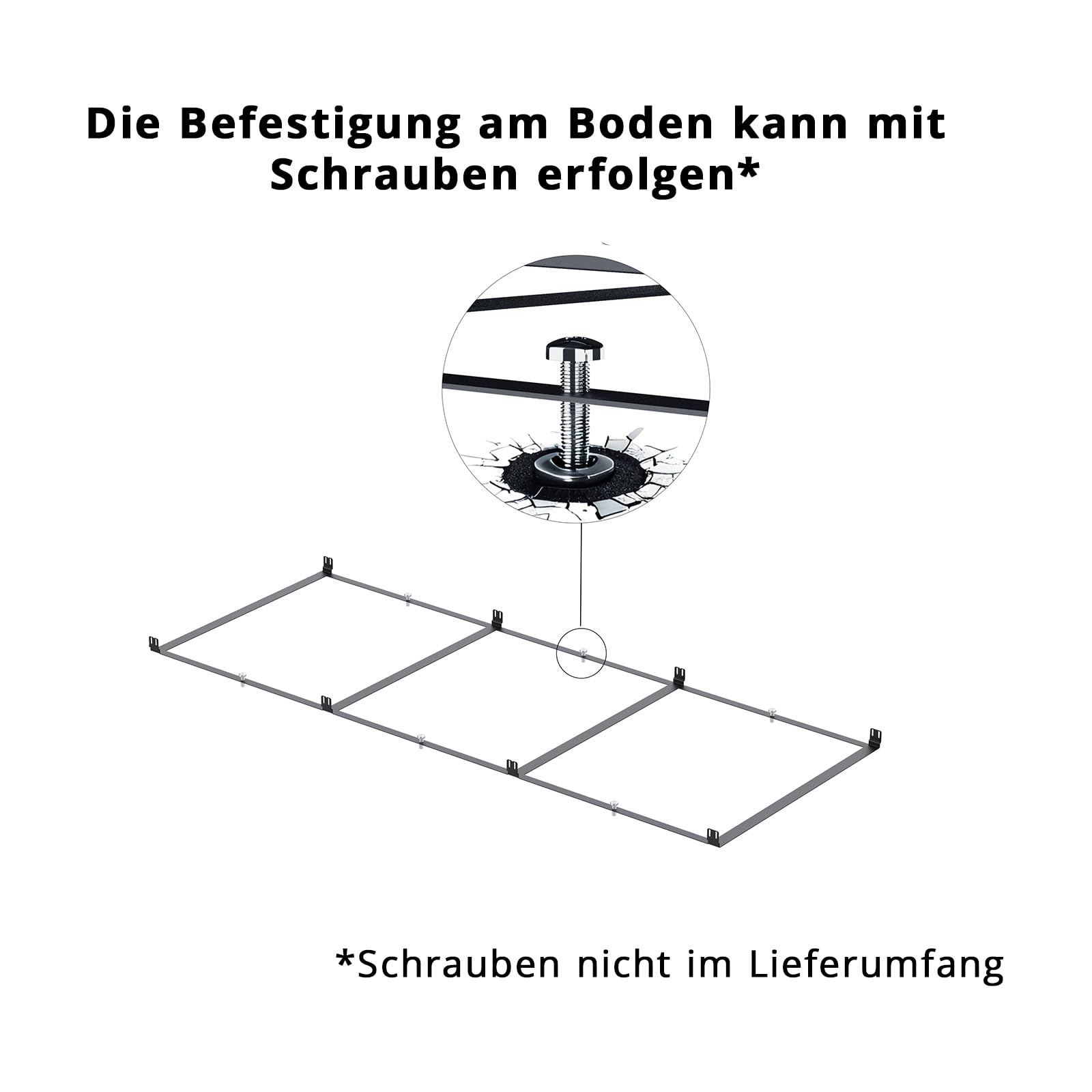Mülltonnenbox für 3 Tonnen, Mülltonnenverkleidung mit Klappdeckel, Anthrazit