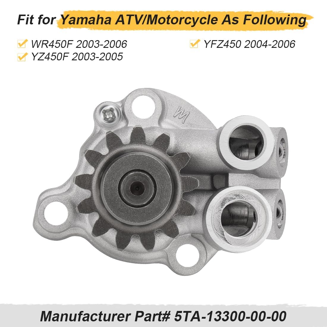 Jeu de pompes à huile pour Yama-ha YFZ450 YZ450F WR450F 2003-2006 | 5TA-13300-00-00