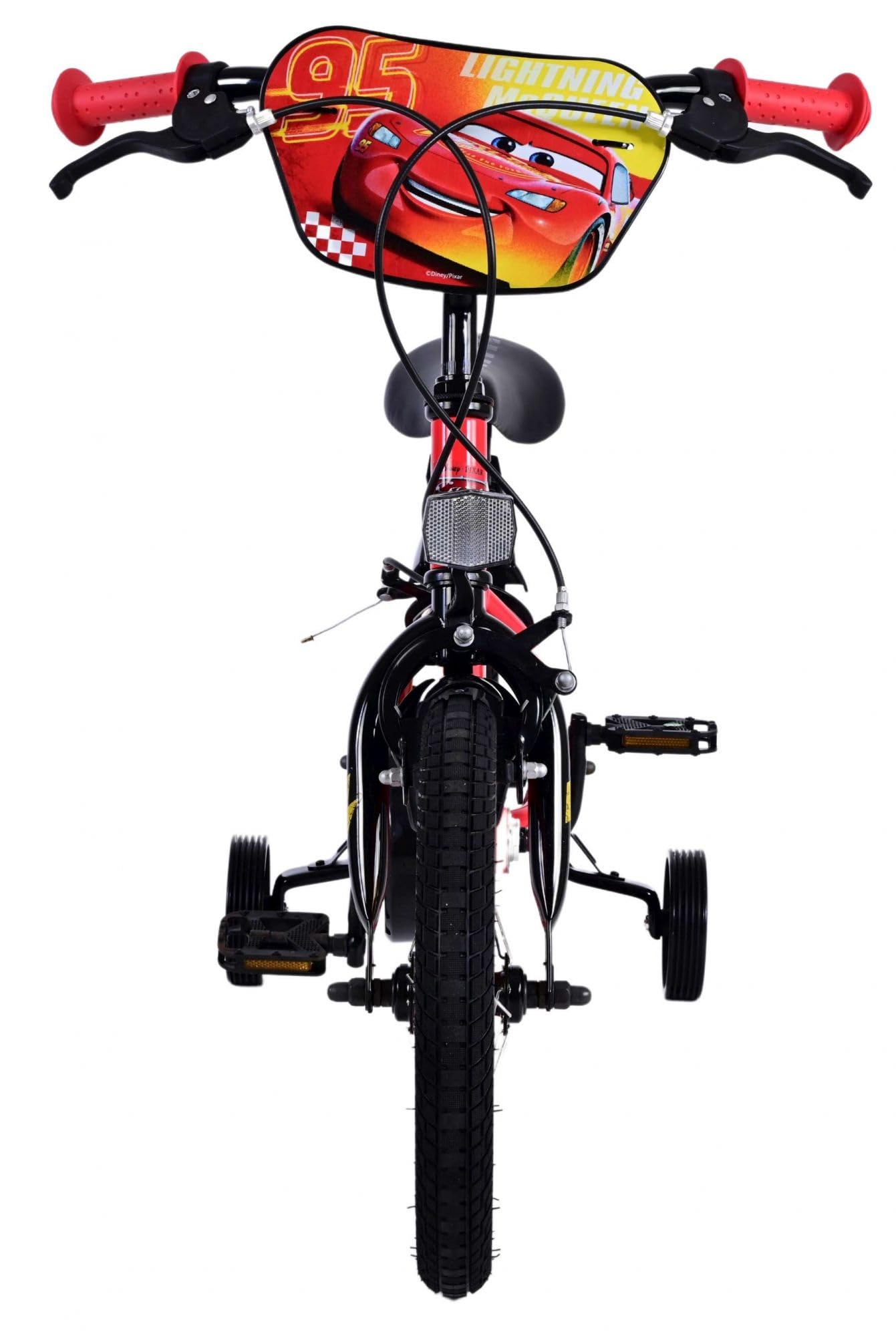 Disney Cars 14-Zoll-Kinderfahrrad Rot mit Zwei Handbremsen