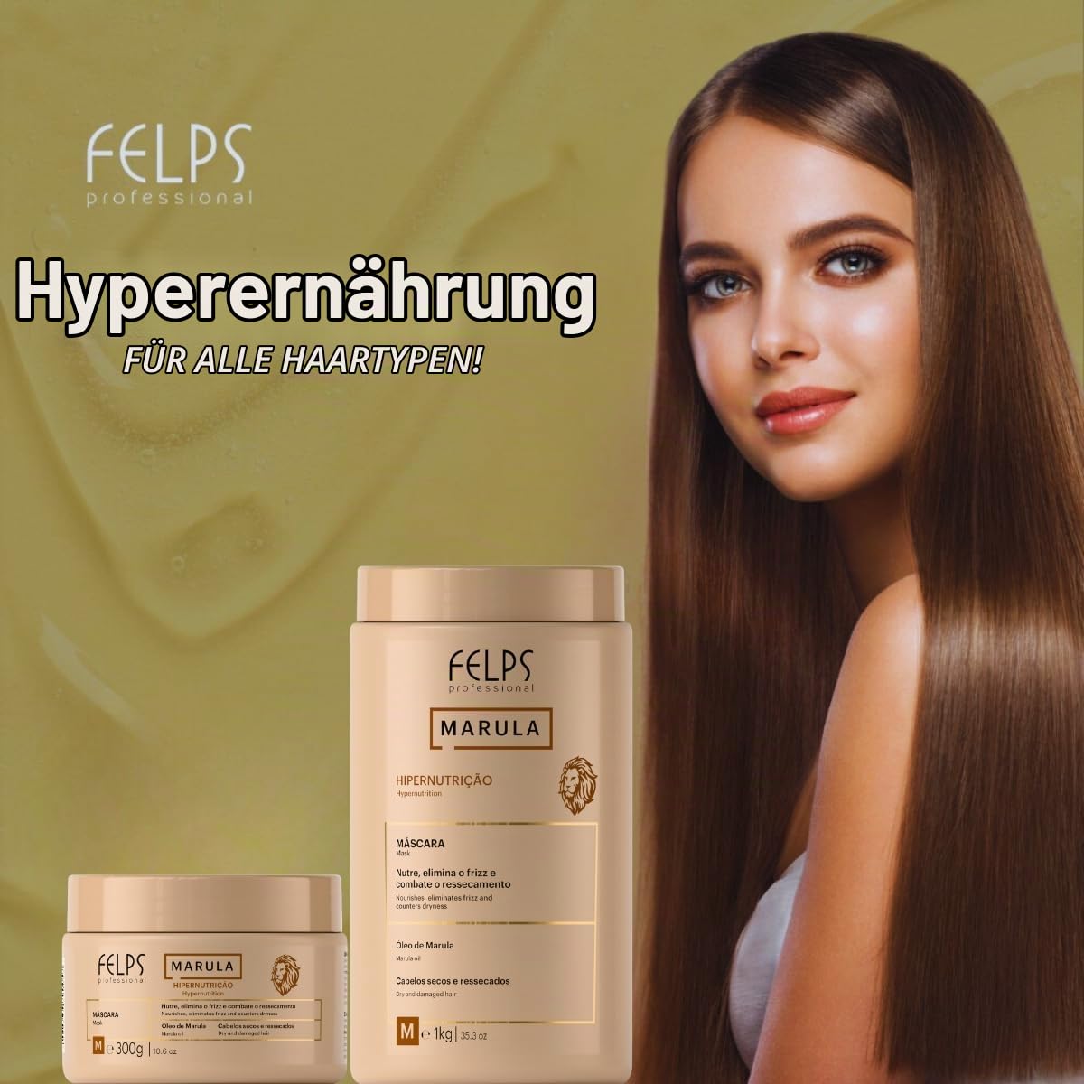 Felps Professional | Marula Hair Mask | Dry And Damaged Hair | 1000 gr