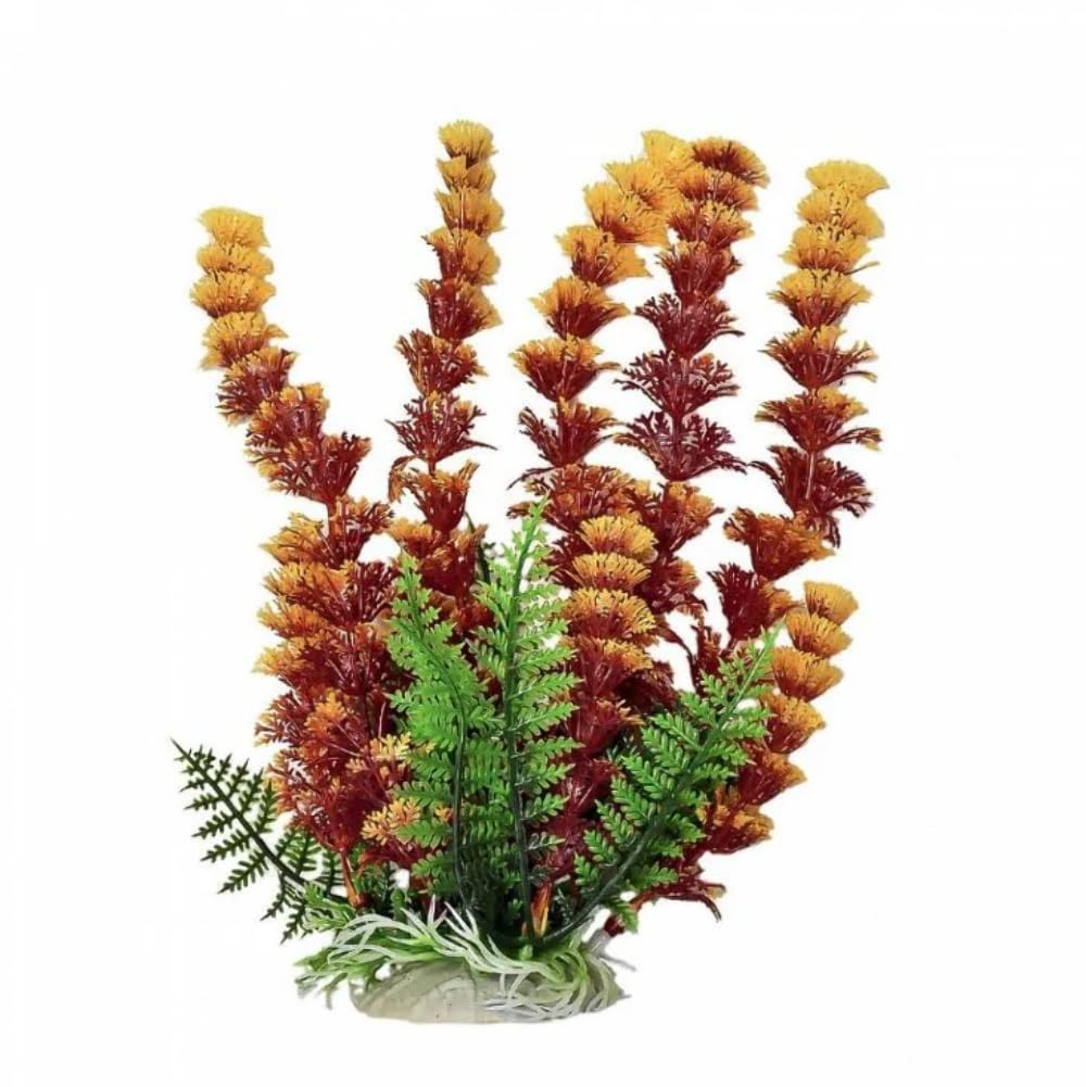 Aquatop Aquatic Supplies 819603014655 Cabomba Fire Aquarium Plant, 20", Rust/Orange