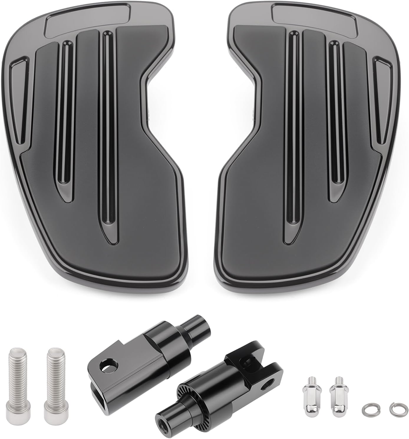 Motorcycle Rider Floorboards, Driver Footboard, Front Footpegs, Wide Footrest, Front Foot Rest Fits for Honda Gold Wing GL1800/Goldwing GL1800 F6B 2001-2024
