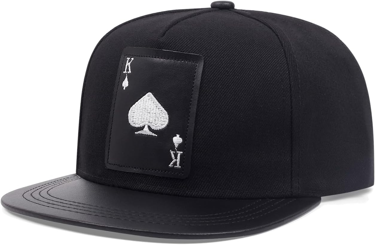 QHFHULV Unisex Snapback Hat, Flat Bill Brim Cool