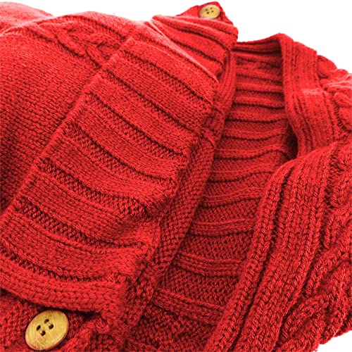 Image of XMWEALTHY Newborn Baby Wrap Swaddle Blanket Knit Wrap Blanket Bag Receiving Blankets Stroller Wrap for Baby Red 0-6 Month