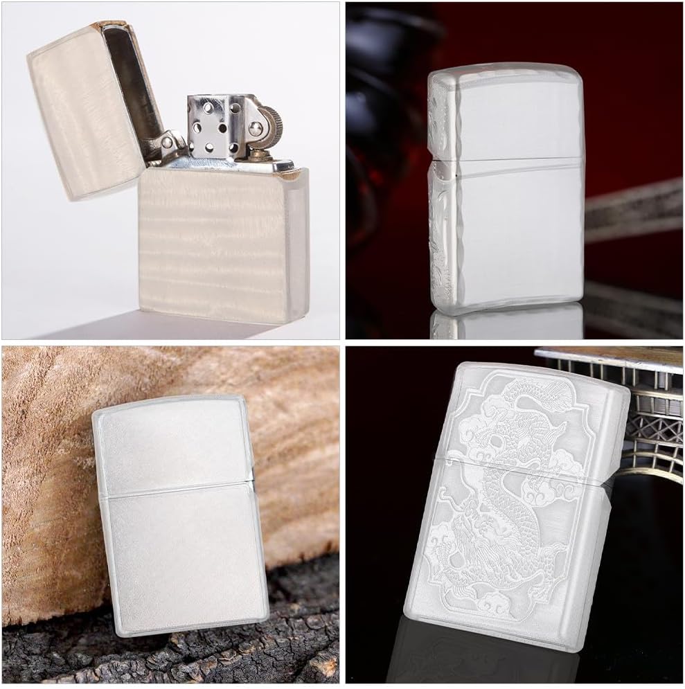 3Pcs Transparent Kerosene Lighter Protective Case Covers Clear Lighter Sleeves Compatible with Zippo for Outdoor Use