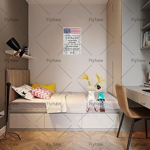 Miniatura 2 de Letrero de metal para decoración de bandera americana, letrero de metal para el hogar, cocina, sala de estar, póster de metal de 8 x 12 pulgadas