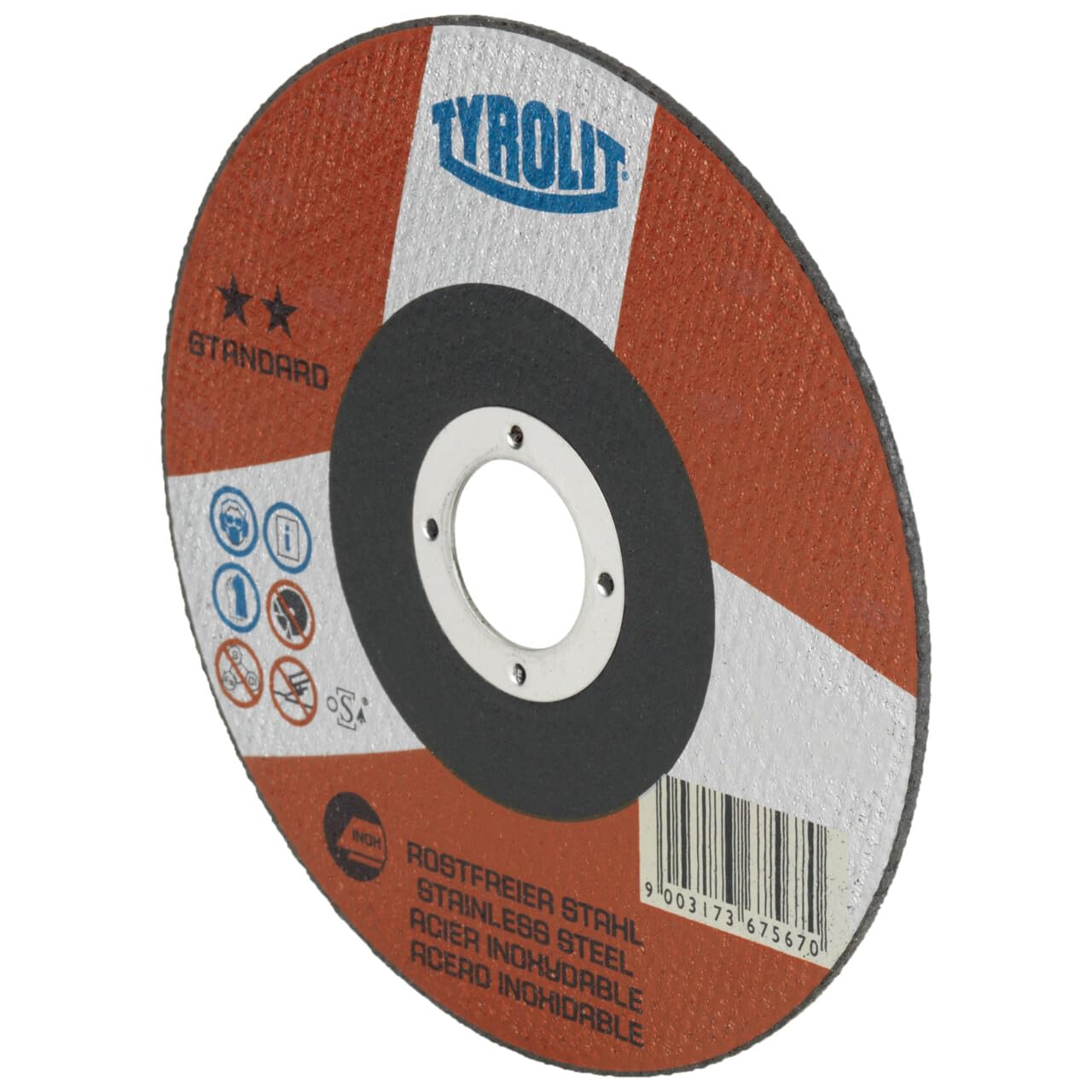 25x disco da taglio Tyrolit curvato 230x2,5x22,23 mm A30 STANDARD Inox