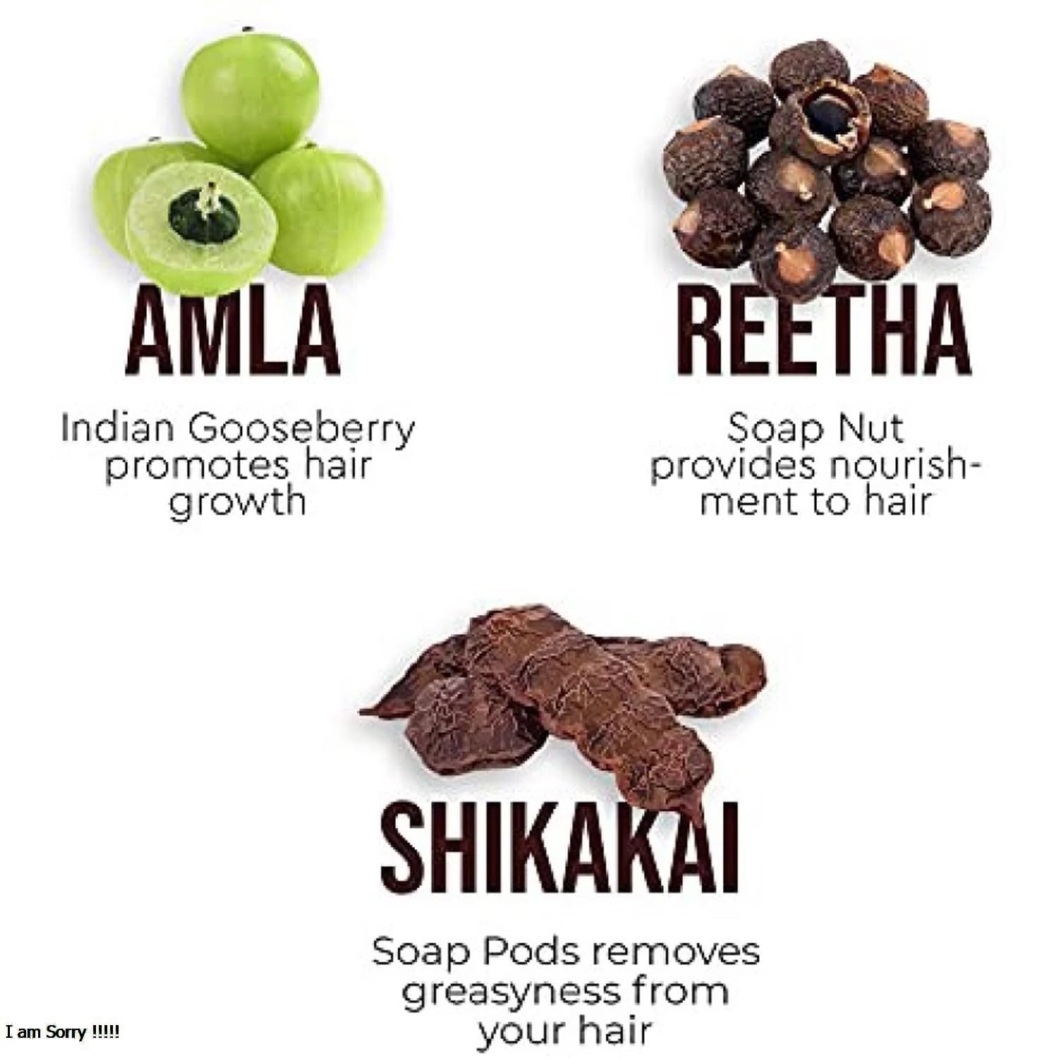 Reduces Hair Fall Amla, Reetha, Shikakai powder for Hair growth Natural Hair cleanser 100% Pure and Natural Men & Women 3