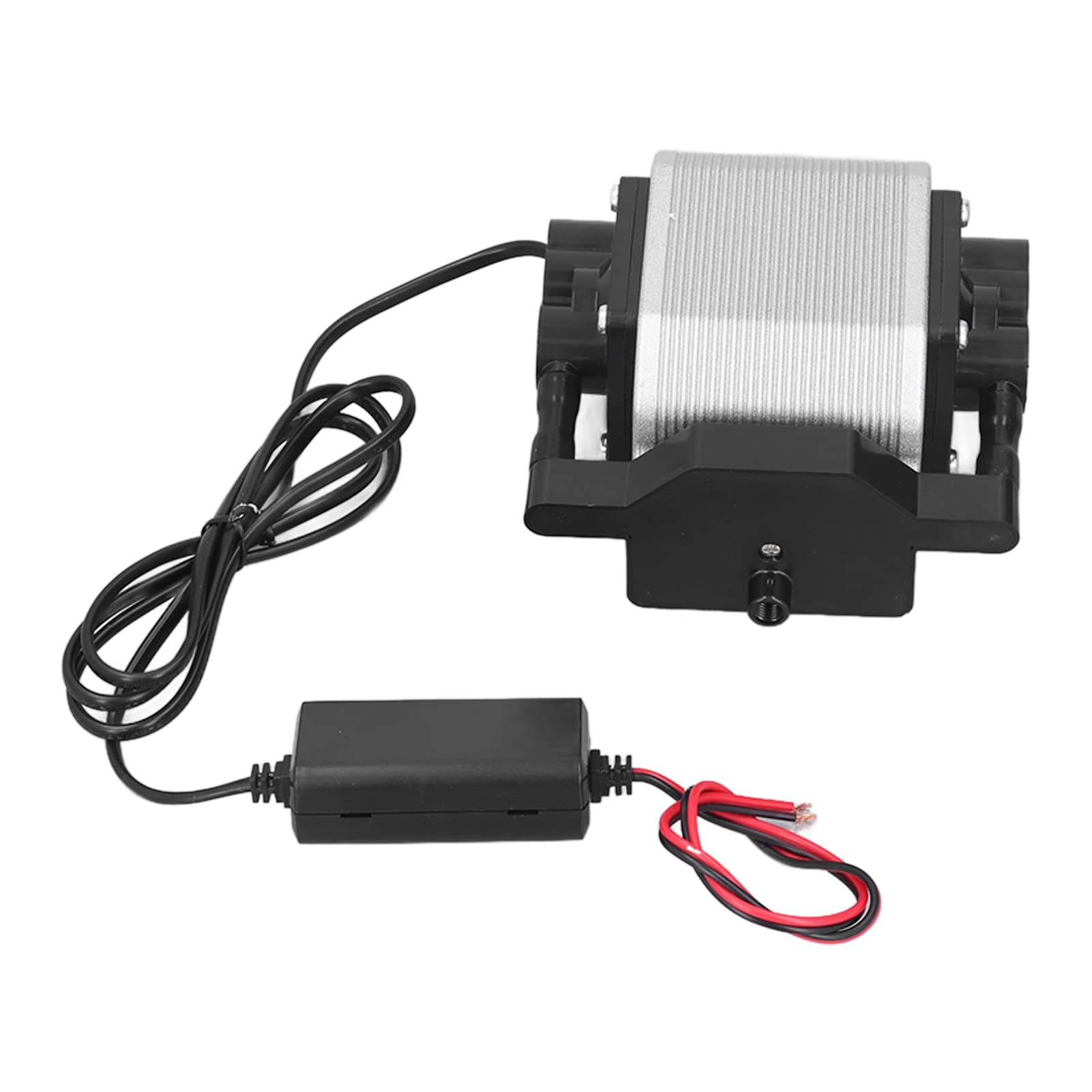 Aquarium-Sauerstoffpumpe, Kleiner Energieeffizienter Belüfter für Haushaltsaquarien, 12 V, Aluminium, 1 Einheit