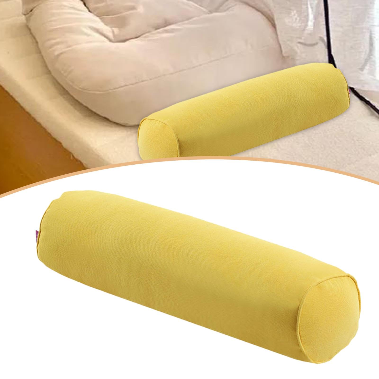 Almohada cilíndrica para Adultos, Ideal para decoración del hogar. Cómoda, con Soporte Firme para Las piernas, Viajes y para Dormir.