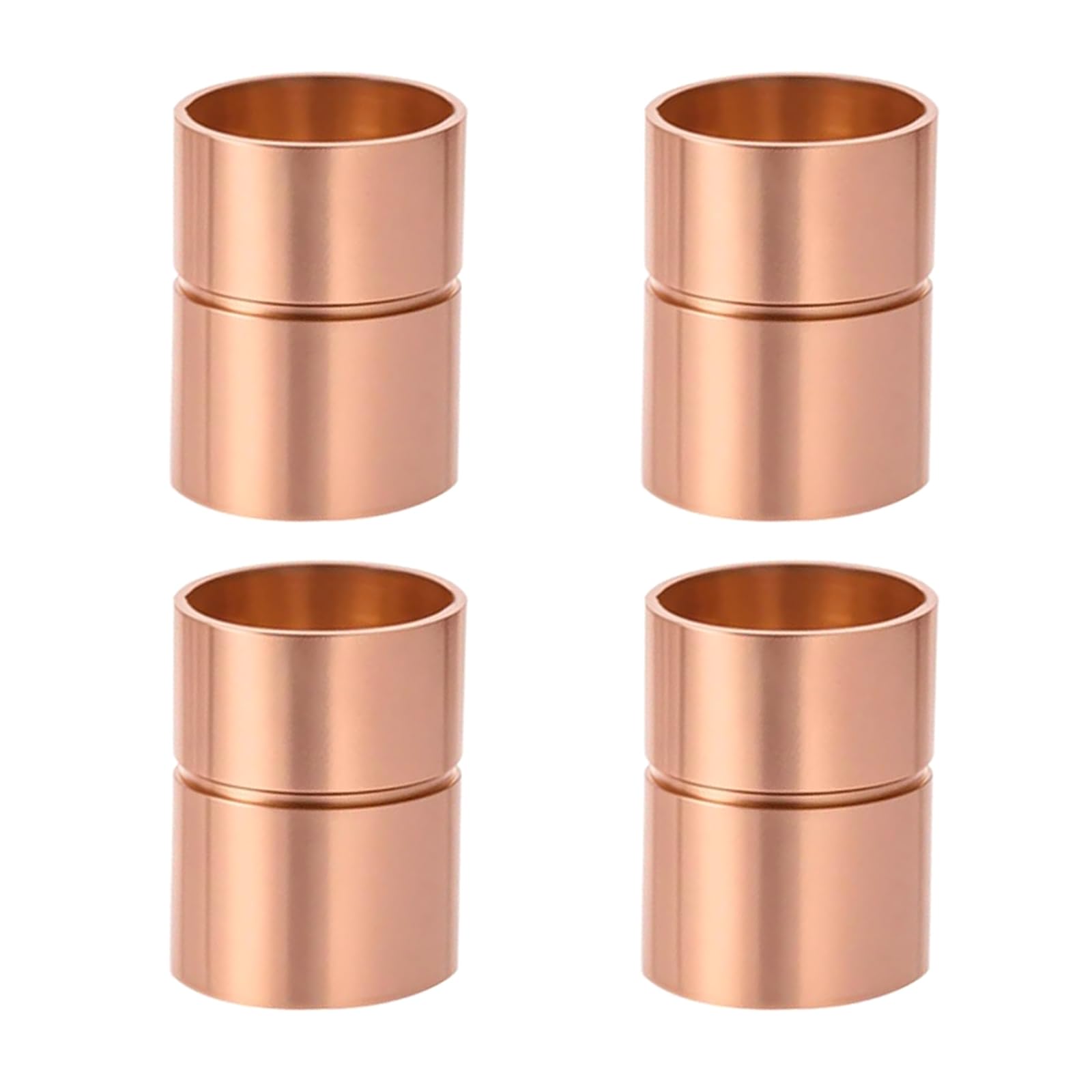 HVAC Straight Copper Coupling 3/4 Inch Diameter Air Conditioners Refrigeration Pipe Joints Erosion Resistant for Home Air Conditioning Refrigeration Copper Accessories