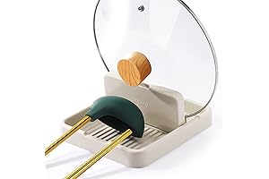 AIERSA Spoon Rest with Lid Holder for Kitchen Countertop