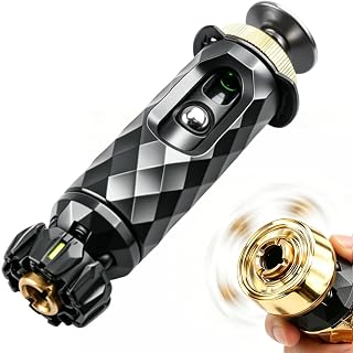 SKEDC Fidget Toys Adults, Plastic Fidget Slider Fidget Clicker Toy, EDC Laucher Toys ADHD Tools Executive Desk Toy for Keep Focus & Relief Stress, Cool Gadgets for Men (Alloy Black)