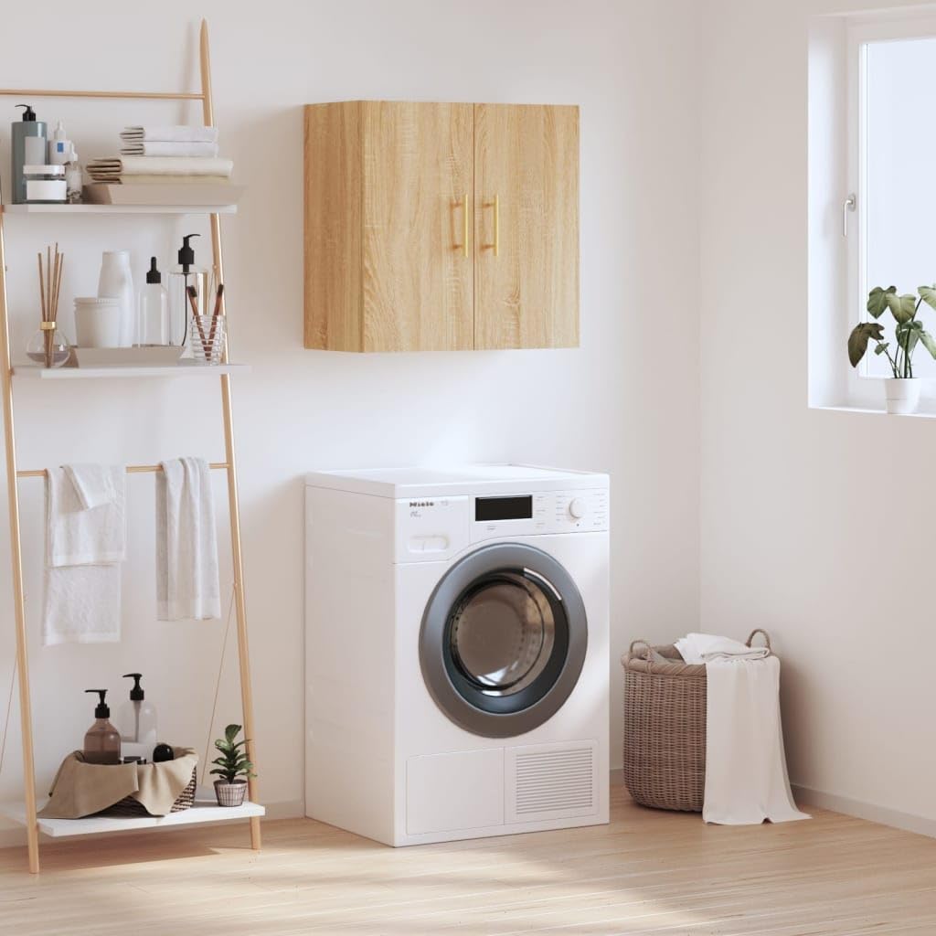 Wall Cabinet Sonoma Oak Engineered Wood 23.6in x 12.2in x 23.6in with Engineered Finish for Modern Storage and Practical Organization