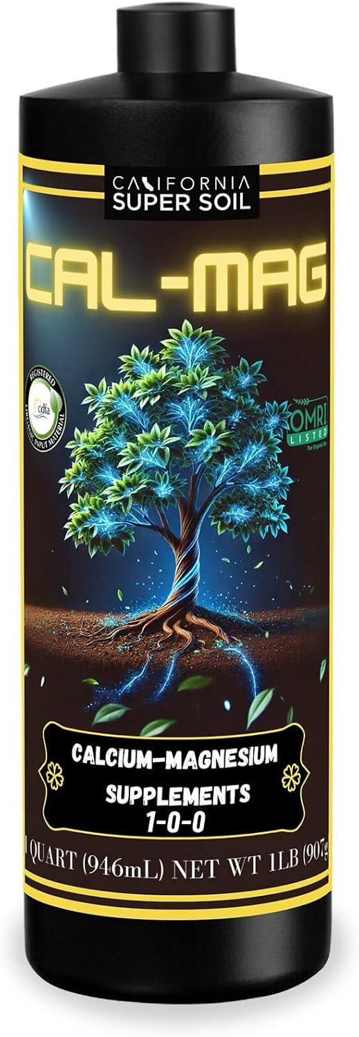 The Bud Grower | California Super Soil Cal Mag Plant Food | Calcium Magnesium Liquid Plant Food | All-in-One Grow Tent Kit's & Supplies, 1 Quart