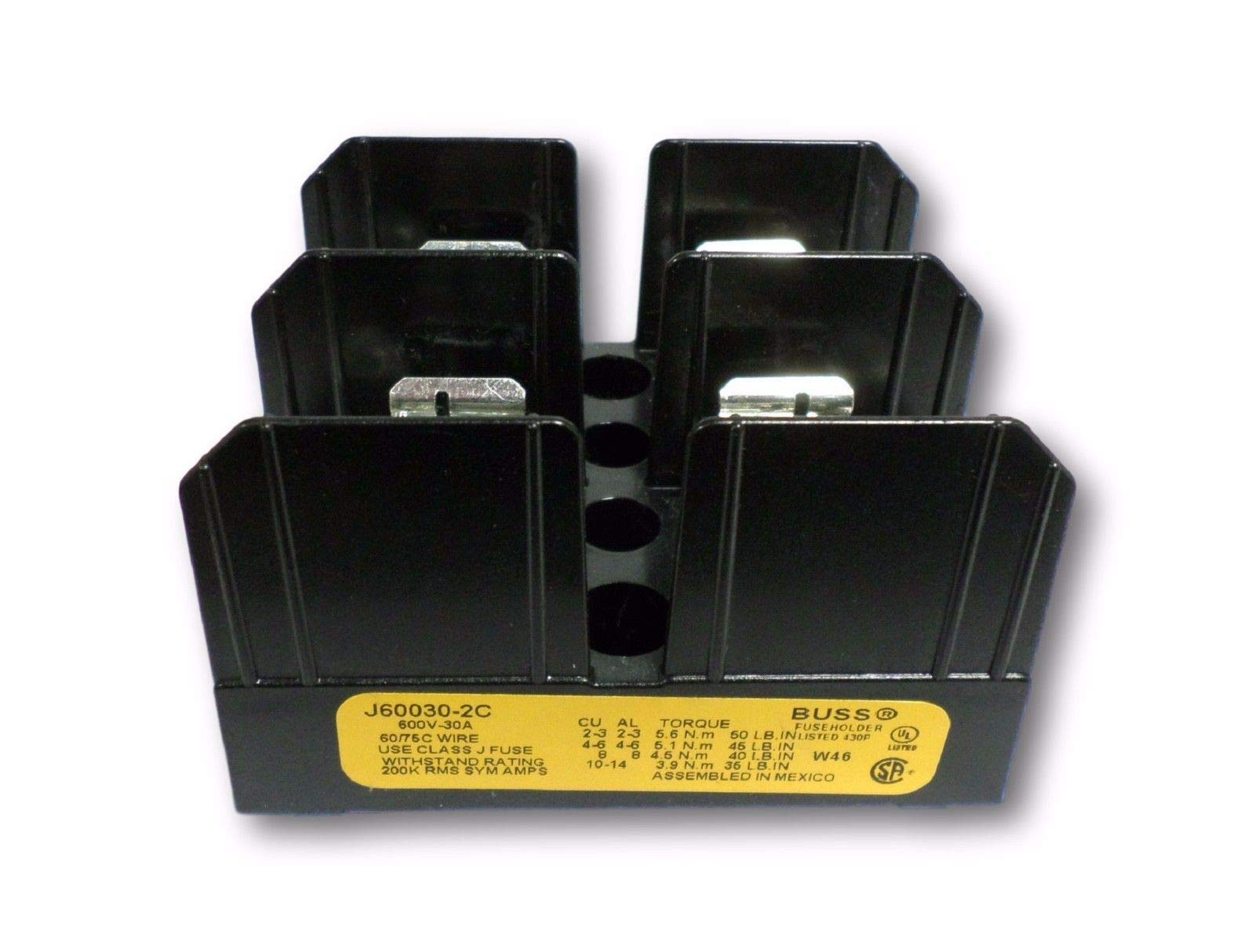 Cooper Bussmann J60030-2C BJ6032B Buss Fuse Block