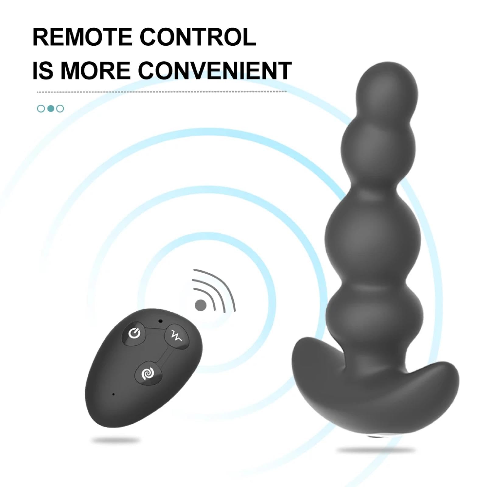 Plug anale Vibratore anale rotante a 360 gradi Masturbatore maschile Perline anali Giocattoli del sesso Per Uomini Ano G-Spot Masturbatore Butt plug vibrante
