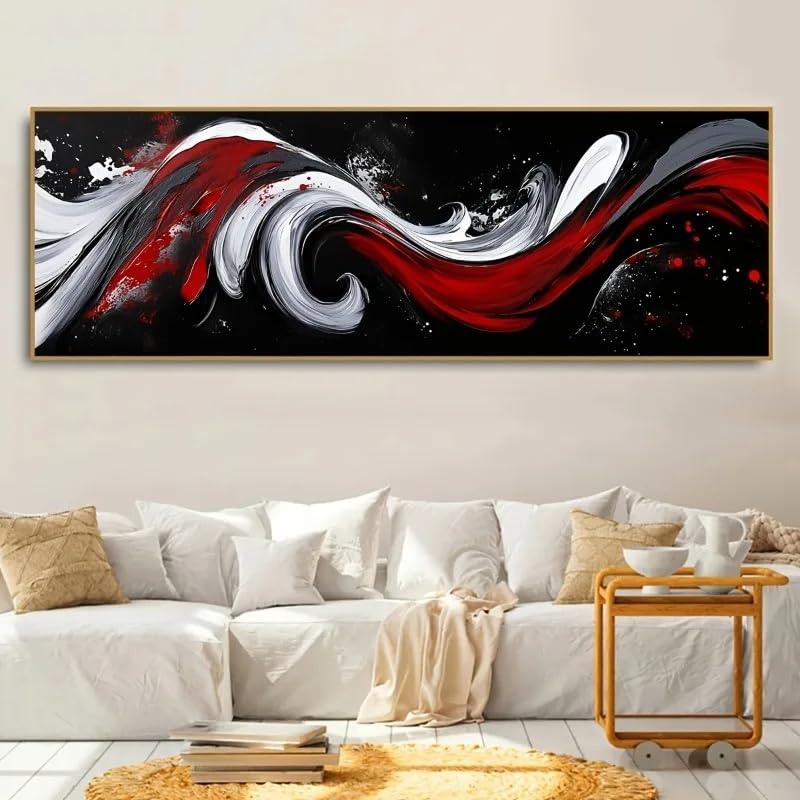 Lienzos decorativos abstractos modernos de formato vertical 30x80cm para pasillo 2