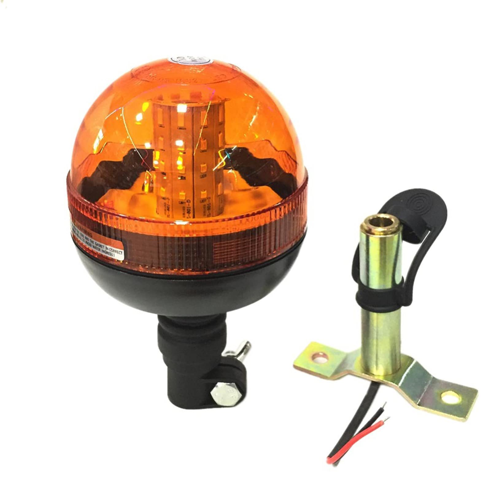 Luz Estroboscópica De Baliza LED Luces De Advertencia con 3 Modos De Parpadeo Luz Intermitente De Emergencia Giratoria para Tractor, Camión, Techo