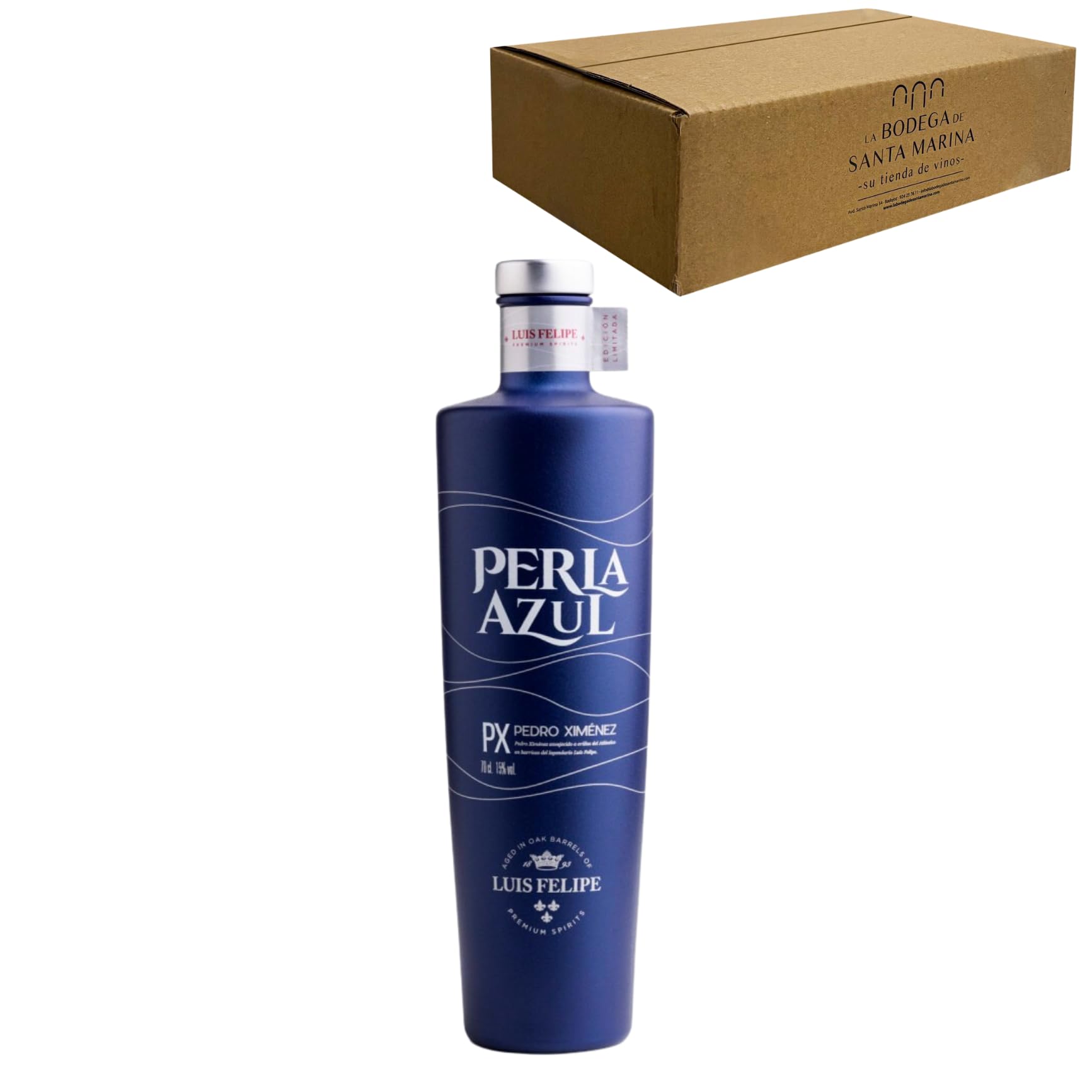 Perla Azul PX Luis Felipe - Celebra los momentos especiales con el licor perfecto - 70cl