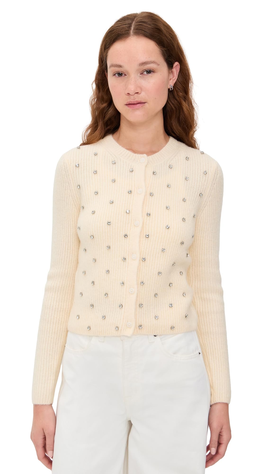 DAZE Womens Muse Embellished Cardigan