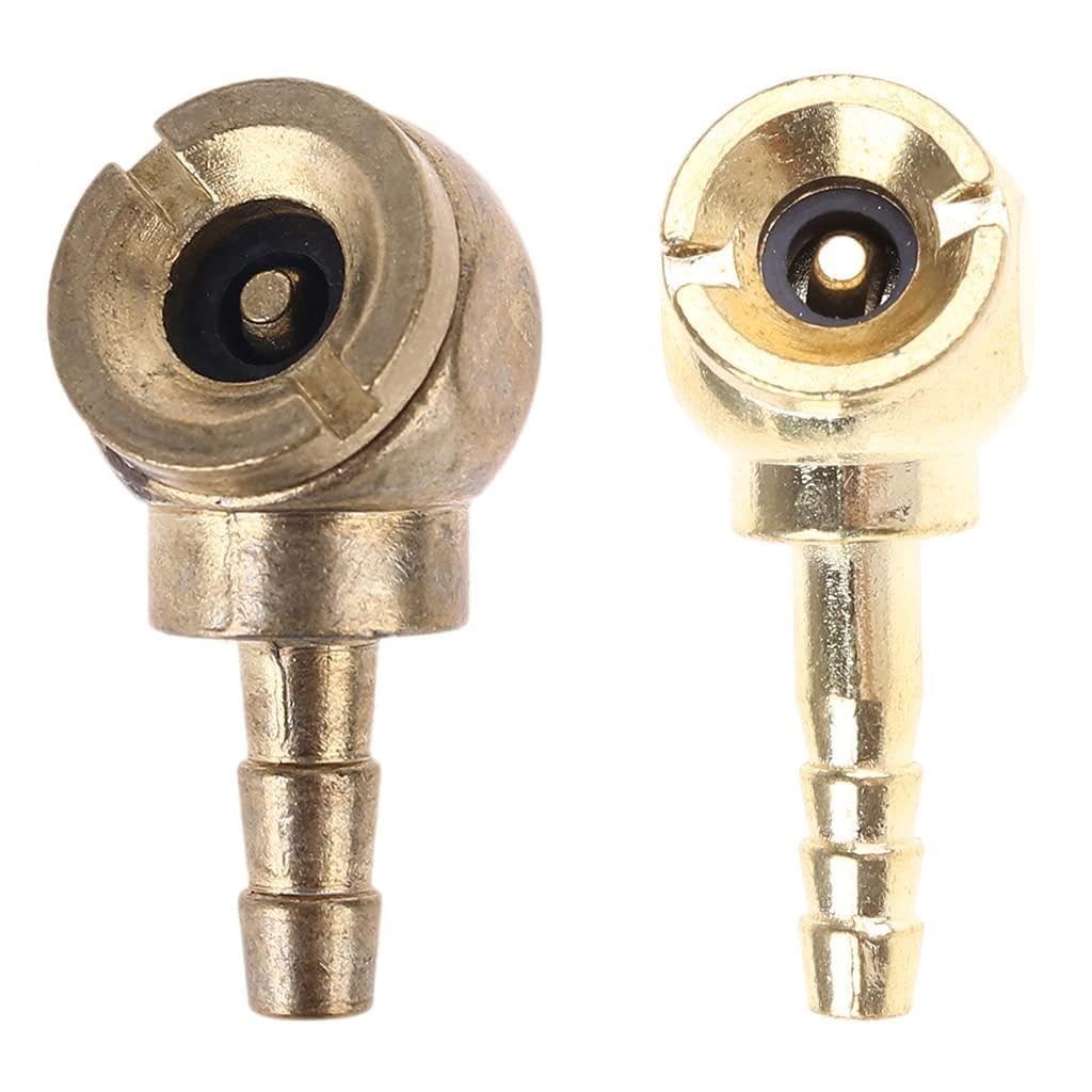 GTYLF 1/4" On Metal Air Chucks Air Compressor Tire Inflator Tire with Clamp Connector for Hose Repair Inflate