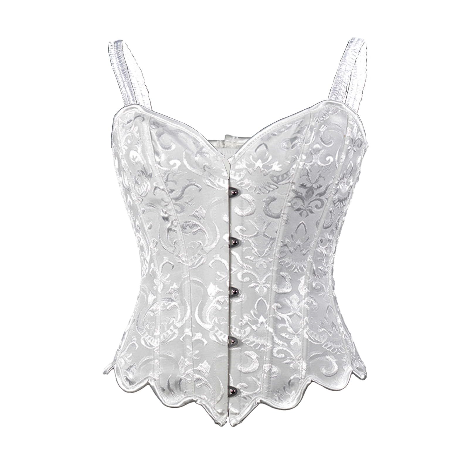 Corsetto da donna con stampa floreale, stile retrò