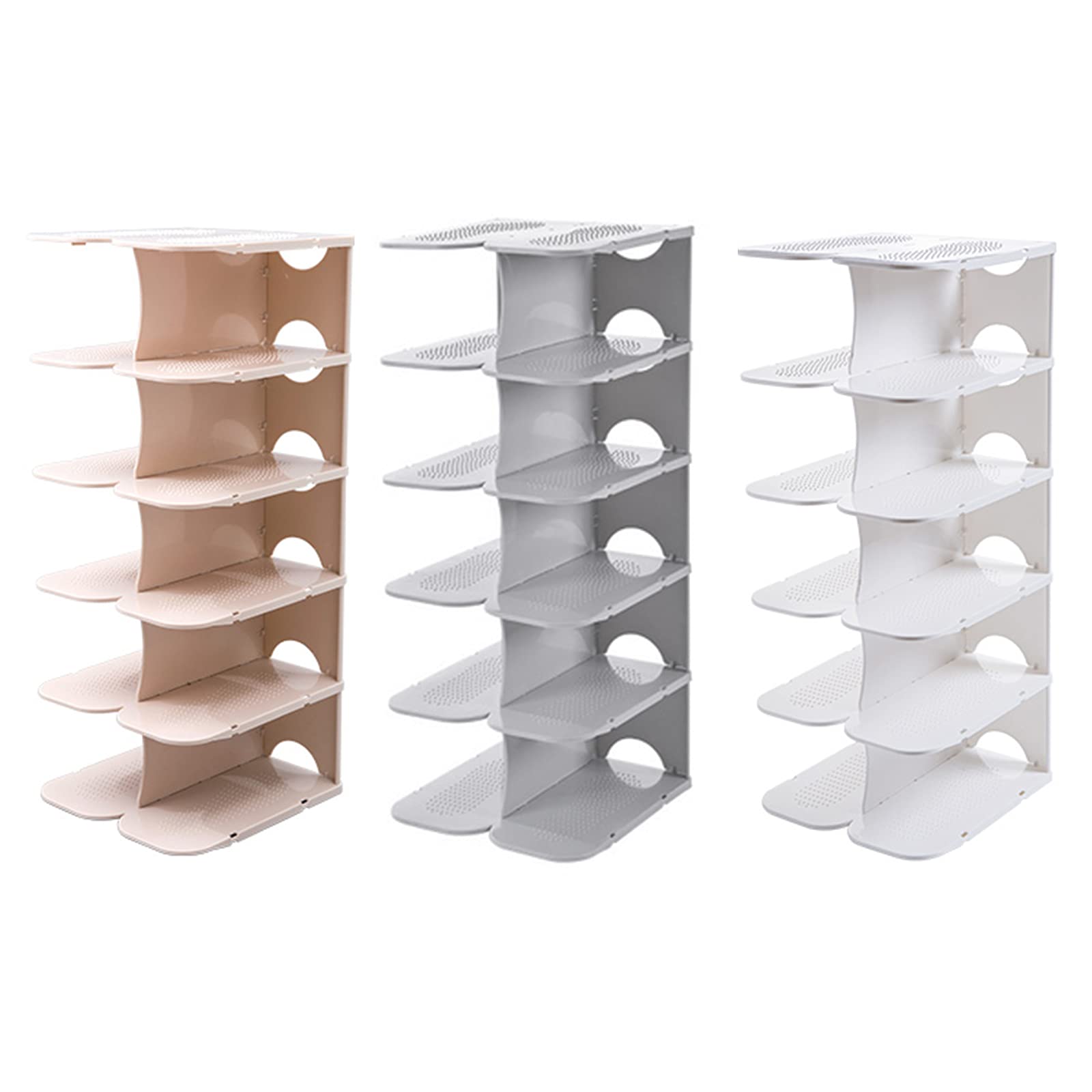 Buy 6 Tier Shoe Rack Organiser, DIY Free Combination Plastic Shoe Rack