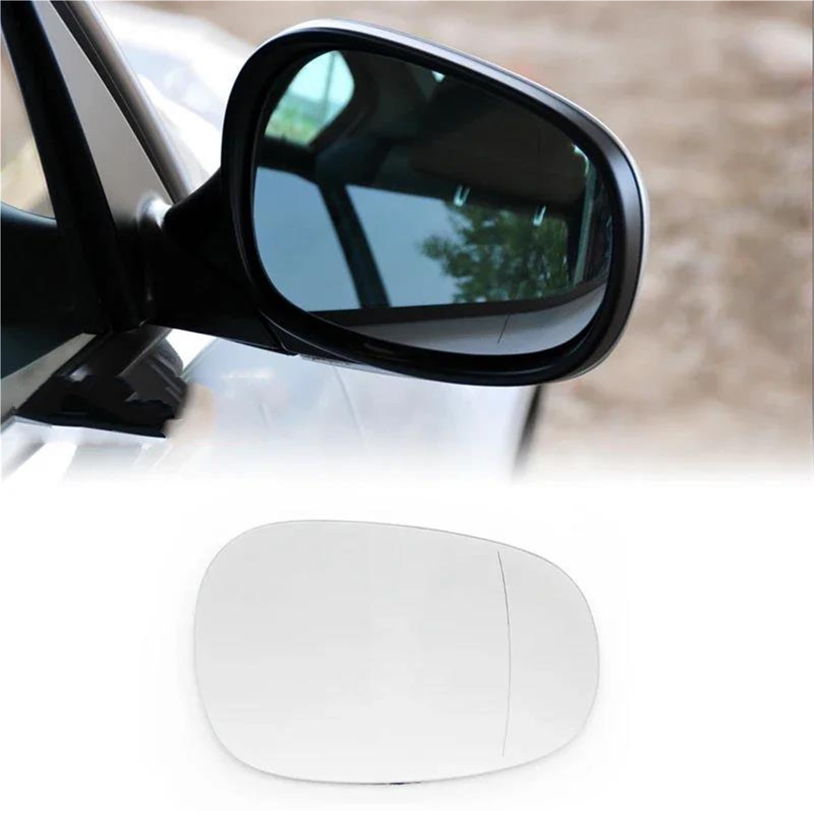 Espejo Retrovisor De Coche, Cristal Reflectante, Piezas De Lente Para Serie 1, Serie 3, E82, E88, E90, E91, E92, E93, LCI Cristal de retrovisor lateral(Izquierda y derecha)