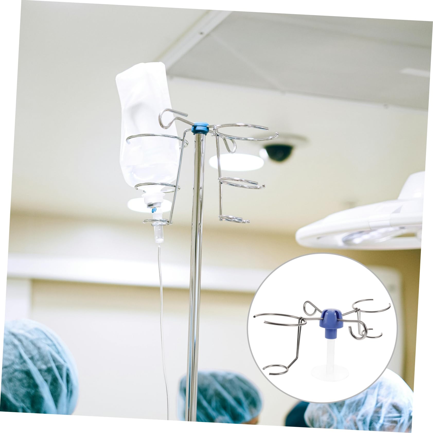 Medizinischer Ständer für Infusionen Infusionsständer Medizinischer Ständer Haken Ersatz Stabiles Zubehör aus Edelstahl
