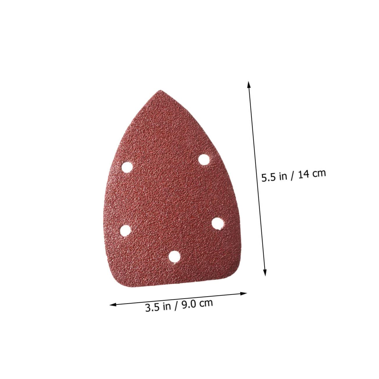 Cabilock Automotive Sandpaper Triangle Sanding Pads 20pcs 40 Grit for Polishing Lightweight Compact Hook and Loop