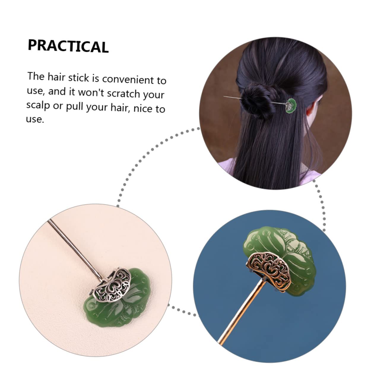 FOMIYES 2stücke Antiker Haarschmuck Für Frauen Elegante Haarnadel Für Hochzeiten Valentinstag Und Festliche Anlässe Einsetzbar Für Lange Haare Strapazierfähig Und Hautfreundlich