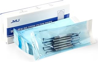 JMU Self Seal Sterilization Pouches 4.25" x 12", Sterilization Bags 200 per Box