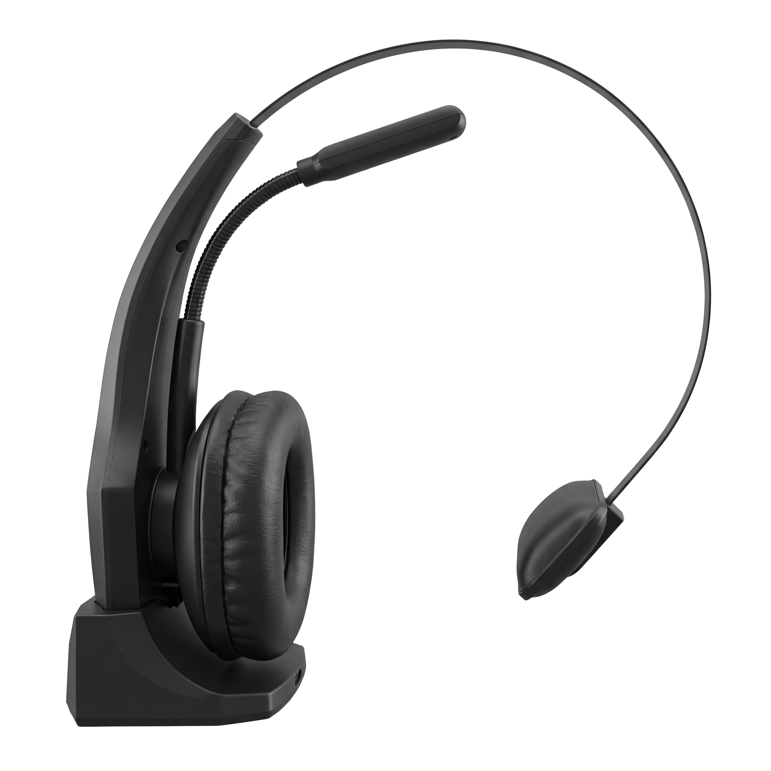 business single ear headset with noise reduction mic