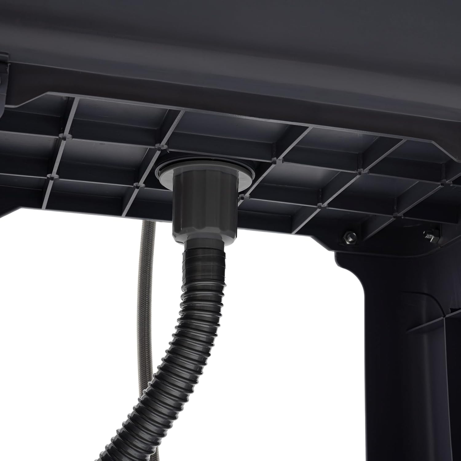 Utility Sink Freestanding Plastic Laundry Tub with Washboard Storage Shelf 360°Faucet and Lavadero Set,Large Free Standing Wash Station Tubs and Drainage for Wash Room,Garage,Grey