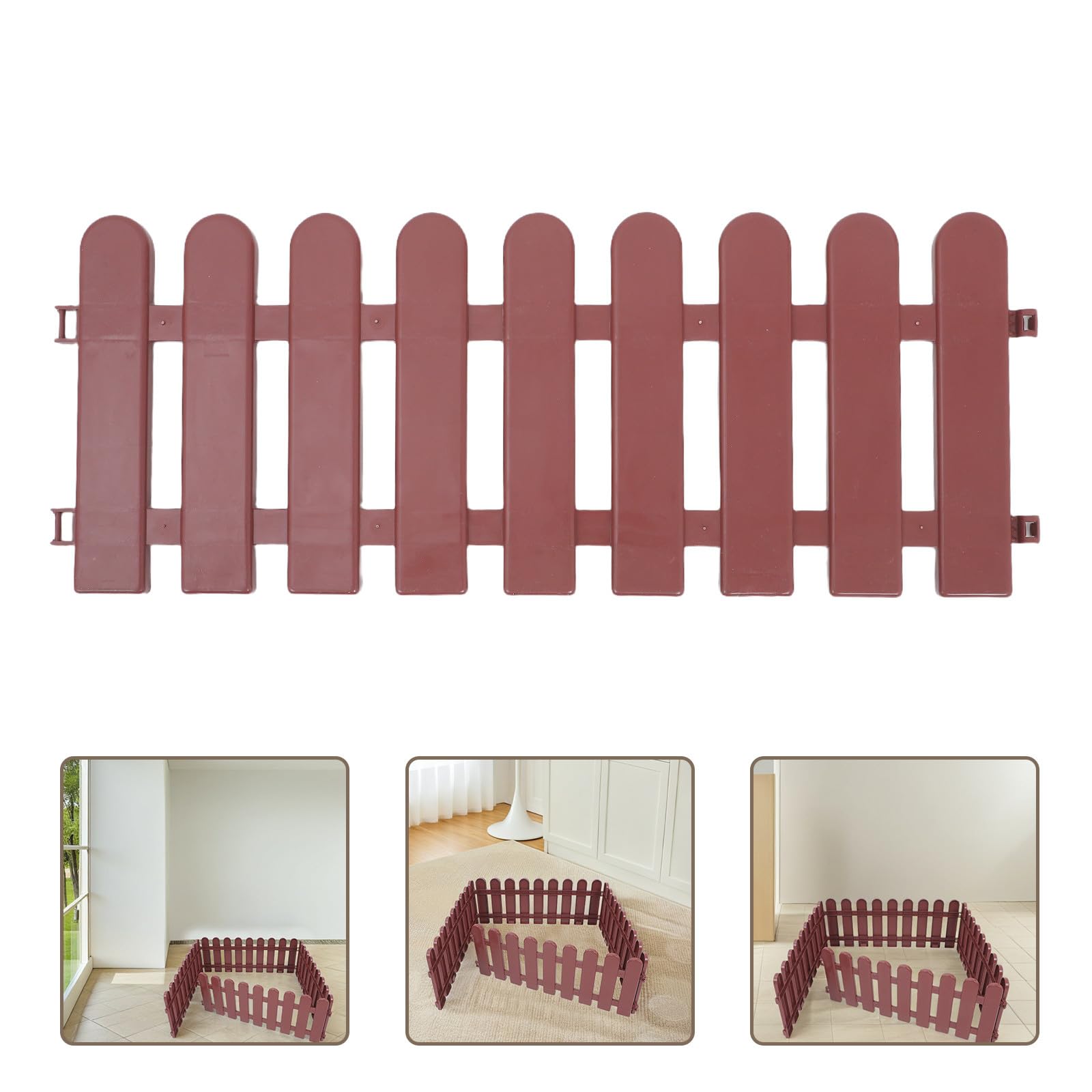 Generic Recinto Per Tartarughe Da Esterno 4 Pezzi in Pvc Resistente Staccionata Per Giardino E Prato Design Spazioso Modulare Per Piccoli Animali Domestici