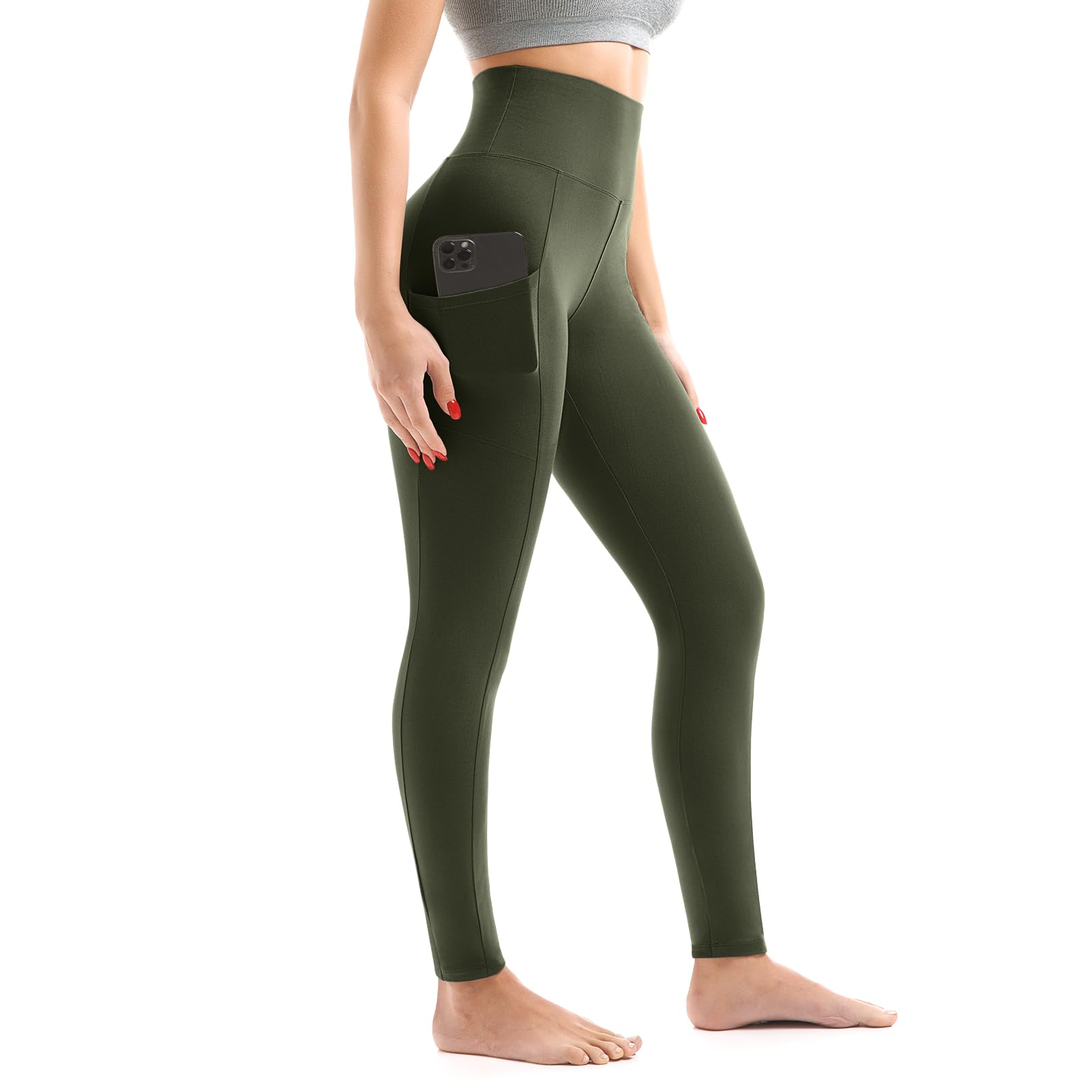 Walifrey Leggings with Pockets for Women