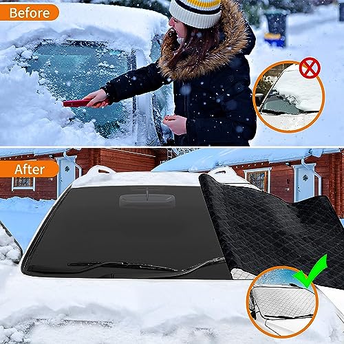 Pare-soleil avant hiver pour Volvo EX30 évite le givre et protection neige pare-brise - 3