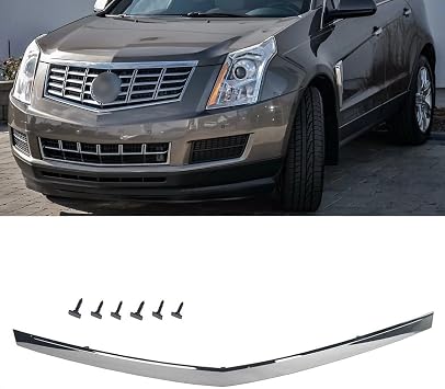 Hood Molding Trim Moulding Chrome Compatible with 2010-2016 Cadil1ac SRX 22774203