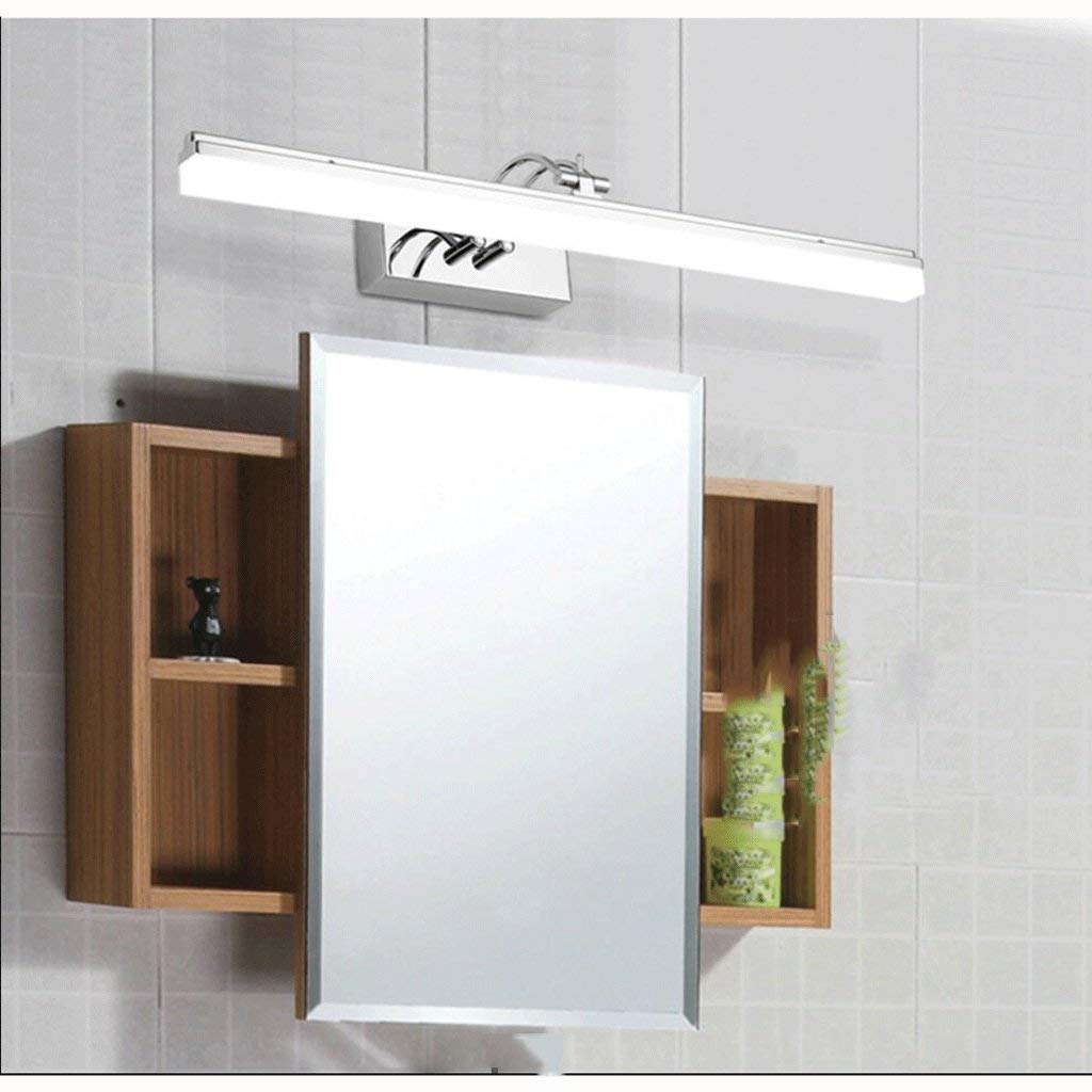 Lampy Lustrzane Kąpielowe Podświetlenie Led Energy-Saving Lureflektor Led Łazienka Lululampa Makijaż Światła Prosta Nowoczesna Anti-Fog Light Light Wall Lighting/White/39Cm/9W